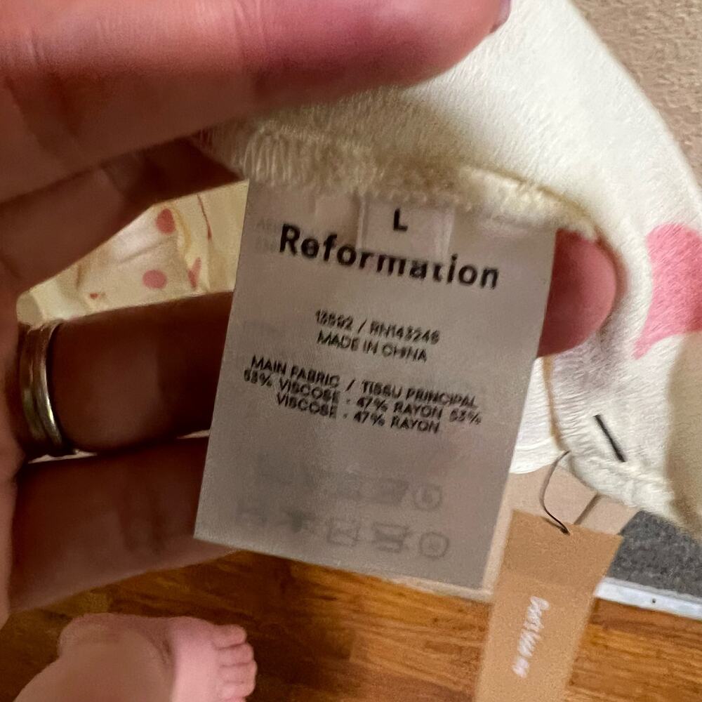 NWT Reformation Olince dress in Andie polka dots - Picture 6 of 6